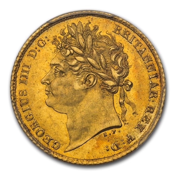 1825 Great Britain Gold Half-Sovereign George IV MS-63 PCGS 1825 Great Britain Gold Half-Sovereign George IV MS-63 PCGS